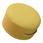 Floor Pillow 20cm Thickness Cotton Fabric Soft Comfortable Detachable Round Floor Cushion for Home Indoor Grass Green Diameter 36cm (Adult Style)