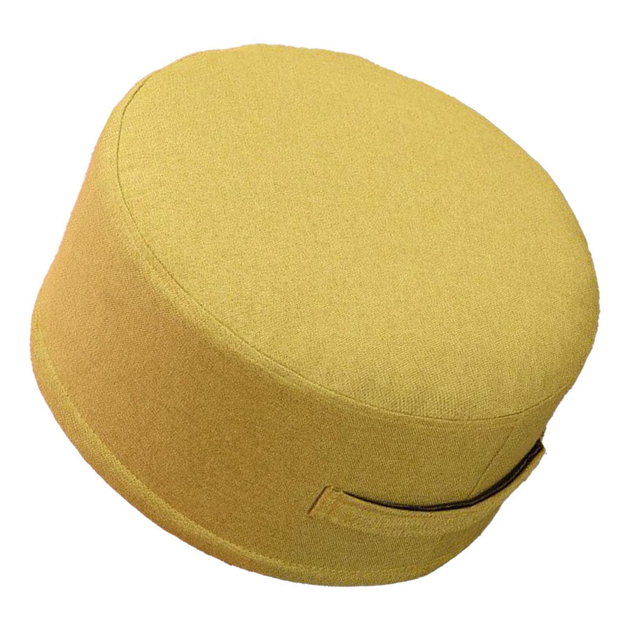 Floor Pillow 20cm Thickness Cotton Fabric Soft Comfortable Detachable Round Floor Cushion for Home Indoor Grass Green Diameter 36cm (Adult Style)