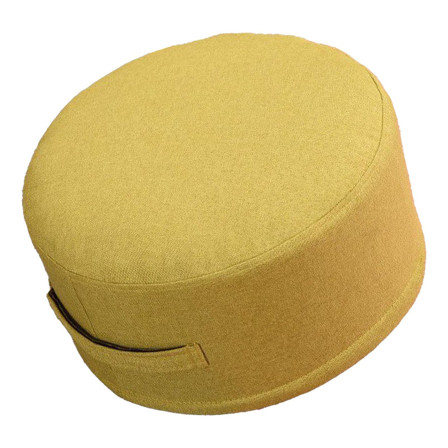 Floor Pillow 20cm Thickness Cotton Fabric Soft Comfortable Detachable Round Floor Cushion for Home Indoor Grass Green Diameter 36cm (Adult Style)