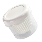 Garlic Drain Sealed Box Multifunction Round Transparent Food Storage Containers with Drain Basket for Onion Ginger Garlic