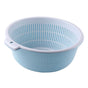 Kitchen Washing Basket Multifunctional Thickened Large Capacity Double Layer Drainer Basket for Fruit Vegetable Rice S