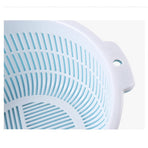 Kitchen Washing Basket Multifunctional Thickened Large Capacity Double Layer Drainer Basket for Fruit Vegetable Rice S