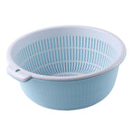 Kitchen Washing Basket Multifunctional Thickened Large Capacity Double Layer Drainer Basket for Fruit Vegetable Rice S