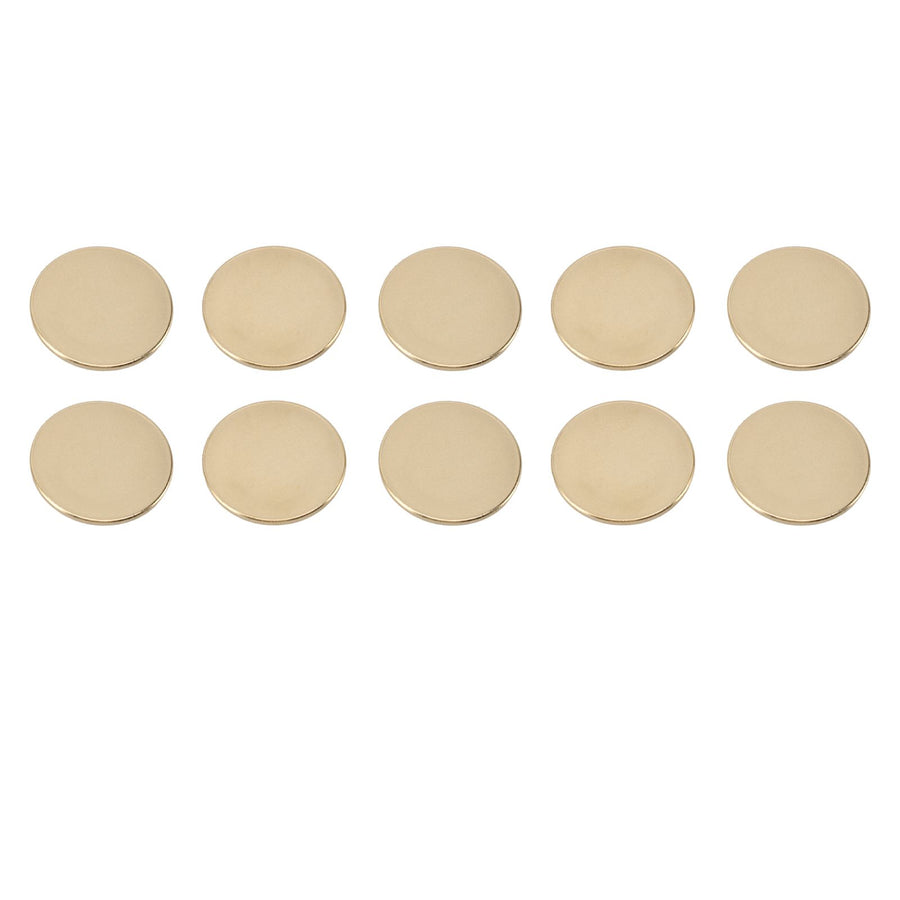 10PCS Brass Challenge Coin Engraving Blank Medallions for DIY Crafts Birthday Travel Collection
