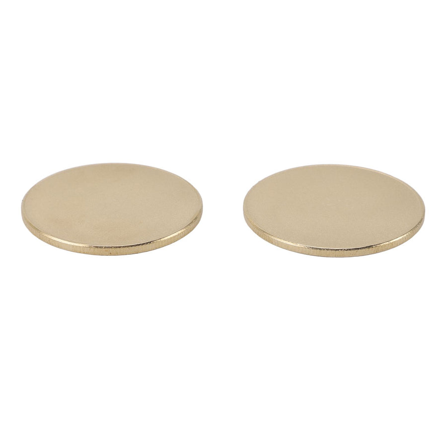 10PCS Brass Challenge Coin Engraving Blank Medallions for DIY Crafts Birthday Travel Collection