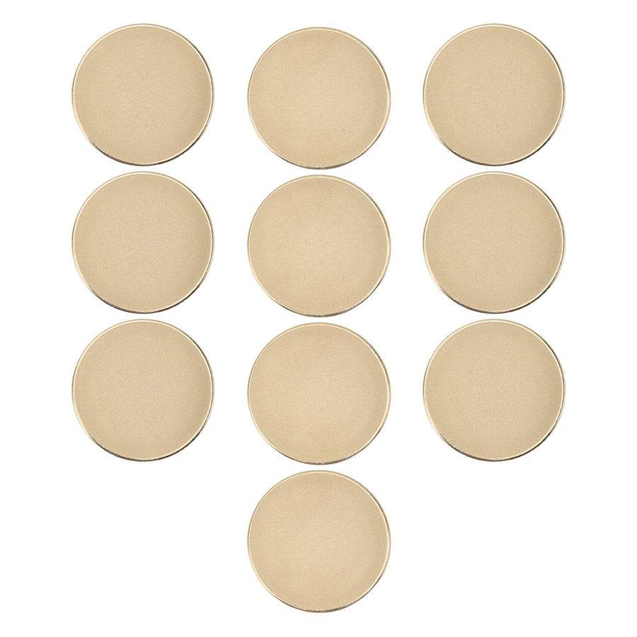 10PCS Brass Challenge Coin Engraving Blank Medallions for DIY Crafts Birthday Travel Collection