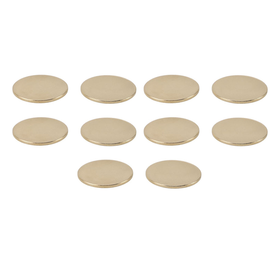 10PCS Brass Challenge Coin Engraving Blank Medallions for DIY Crafts Birthday Travel Collection