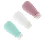 3 Pcs Soft Travel Bottles Leakage Proof Refillable Portable Squeezable Toiletry Cosmetic Container for Shampoo Lotion