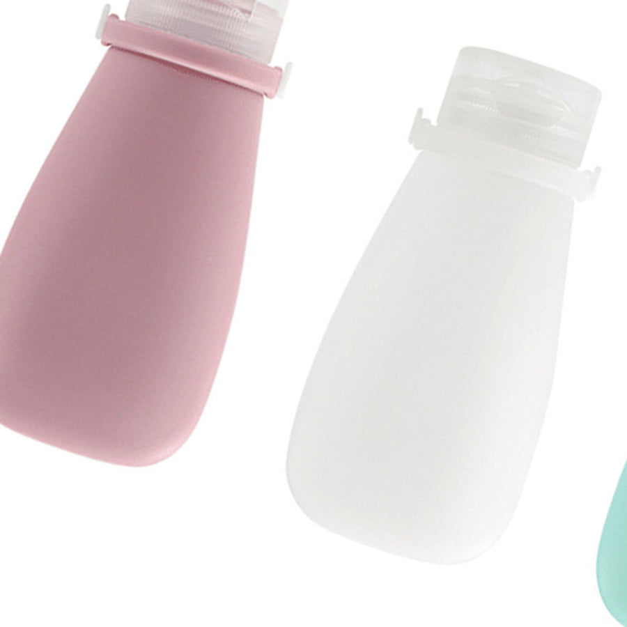 3 Pcs Soft Travel Bottles Leakage Proof Refillable Portable Squeezable Toiletry Cosmetic Container for Shampoo Lotion