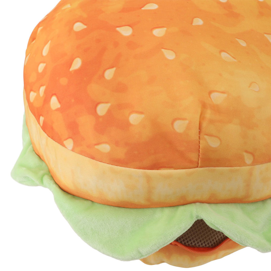 Burger Pillow Soft Plush Sofa Chair Floor Cushion Funny Food Stuffed Toy for Bedroom Office