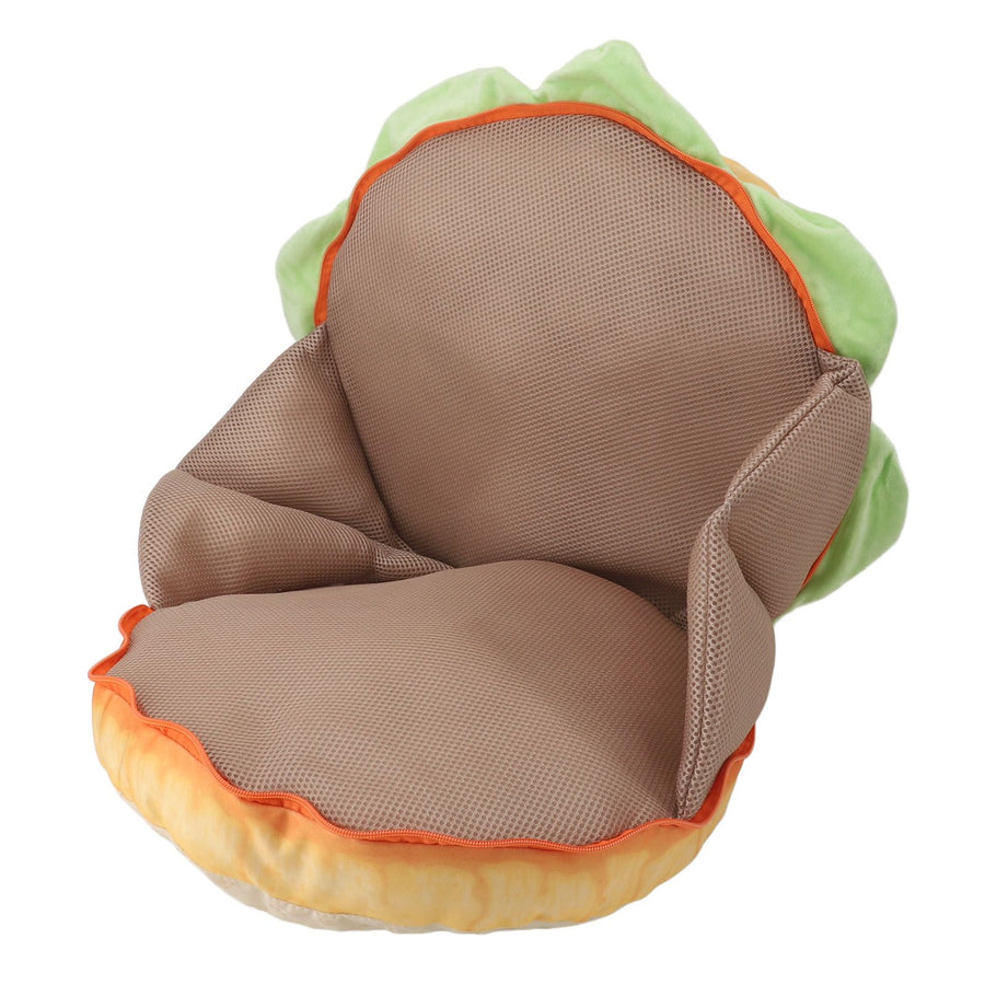 Burger Pillow Soft Plush Sofa Chair Floor Cushion Funny Food Stuffed Toy for Bedroom Office