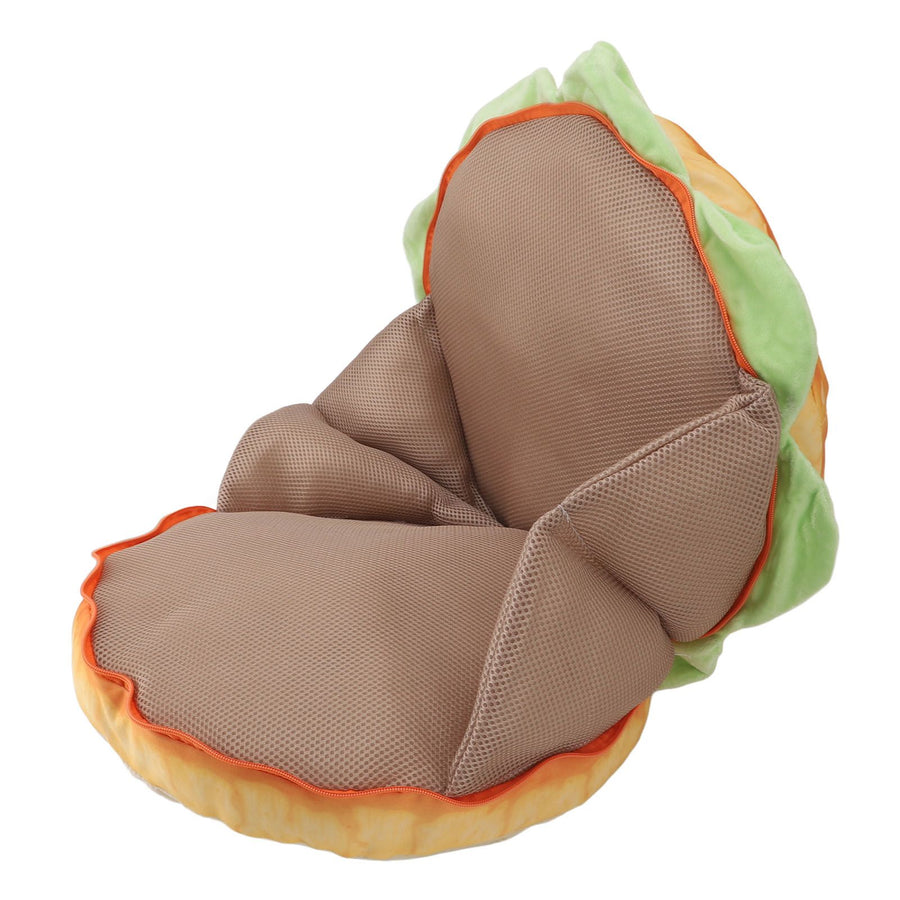 Burger Pillow Soft Plush Sofa Chair Floor Cushion Funny Food Stuffed Toy for Bedroom Office