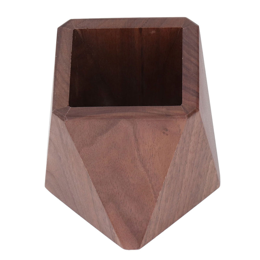 Black Walnut Wood Pen Holder Hand Made Exquisite Wood Pencil Holder Space Saving Multifunctional Pen Holder Cup for Office