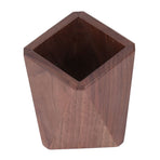 Black Walnut Wood Pen Holder Hand Made Exquisite Wood Pencil Holder Space Saving Multifunctional Pen Holder Cup for Office