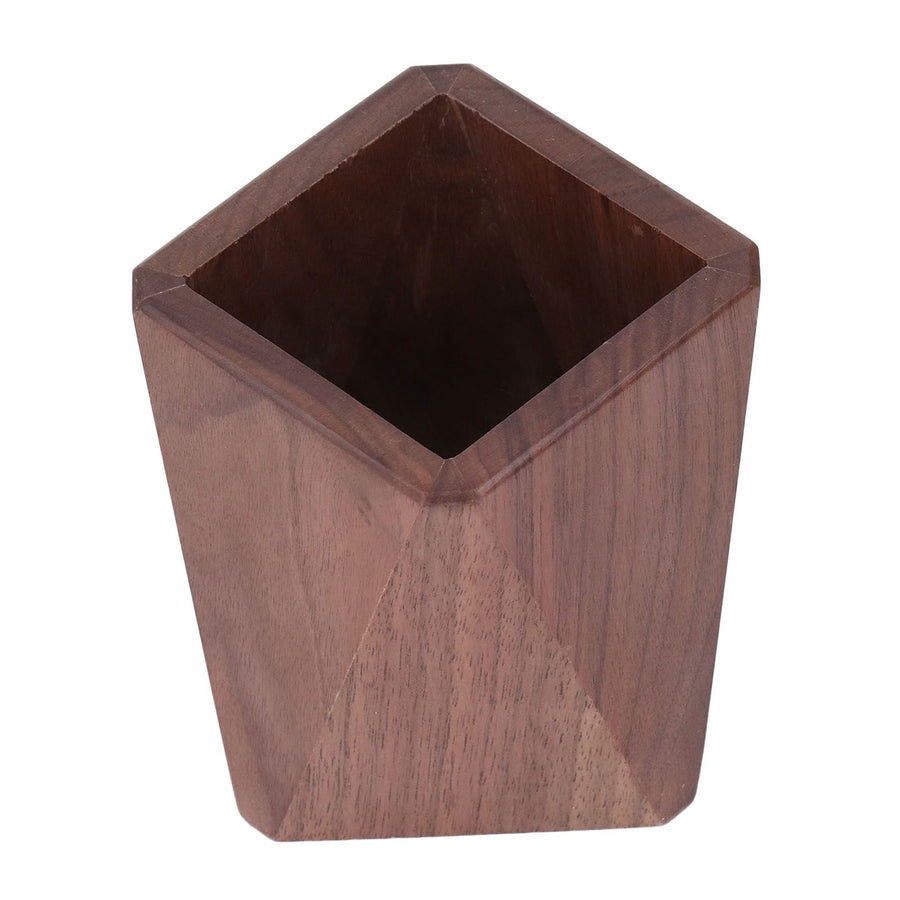 Black Walnut Wood Pen Holder Hand Made Exquisite Wood Pencil Holder Space Saving Multifunctional Pen Holder Cup for Office