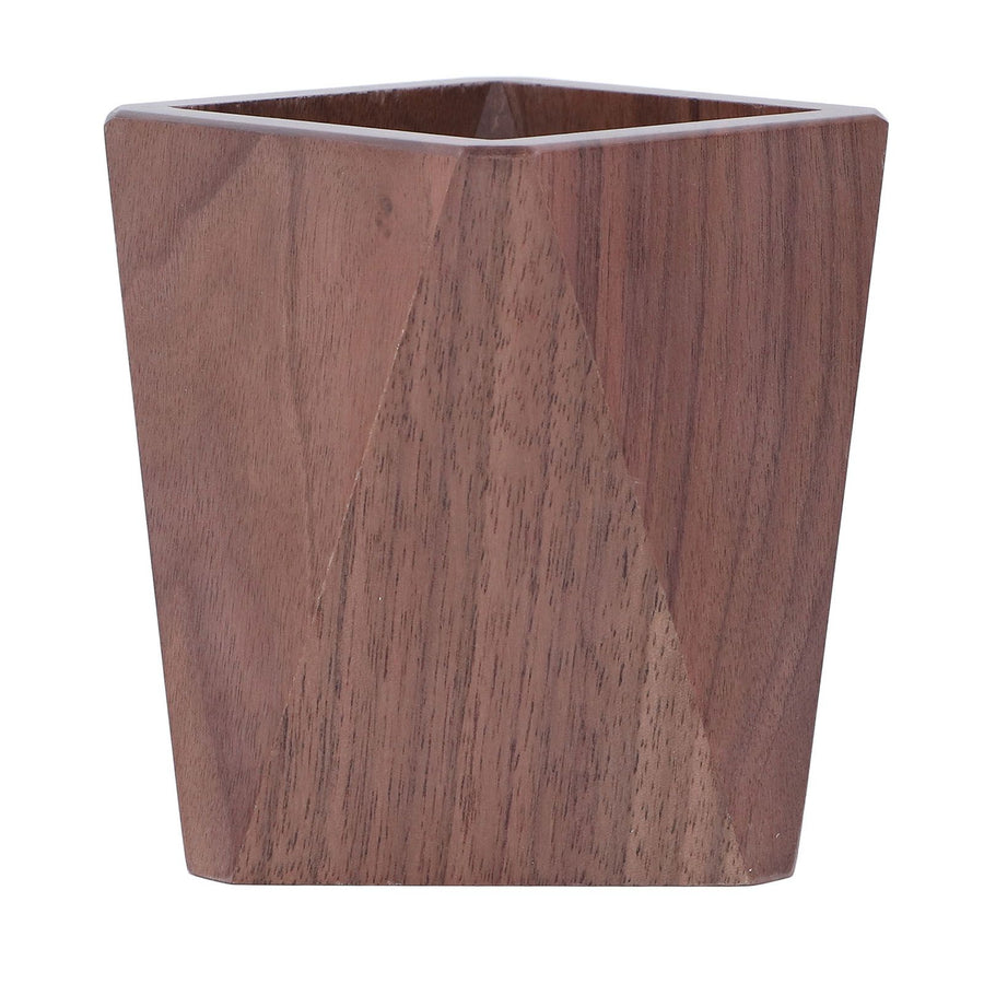 Black Walnut Wood Pen Holder Hand Made Exquisite Wood Pencil Holder Space Saving Multifunctional Pen Holder Cup for Office