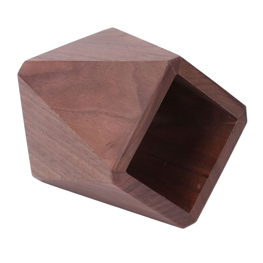 Black Walnut Wood Pen Holder Hand Made Exquisite Wood Pencil Holder Space Saving Multifunctional Pen Holder Cup for Office