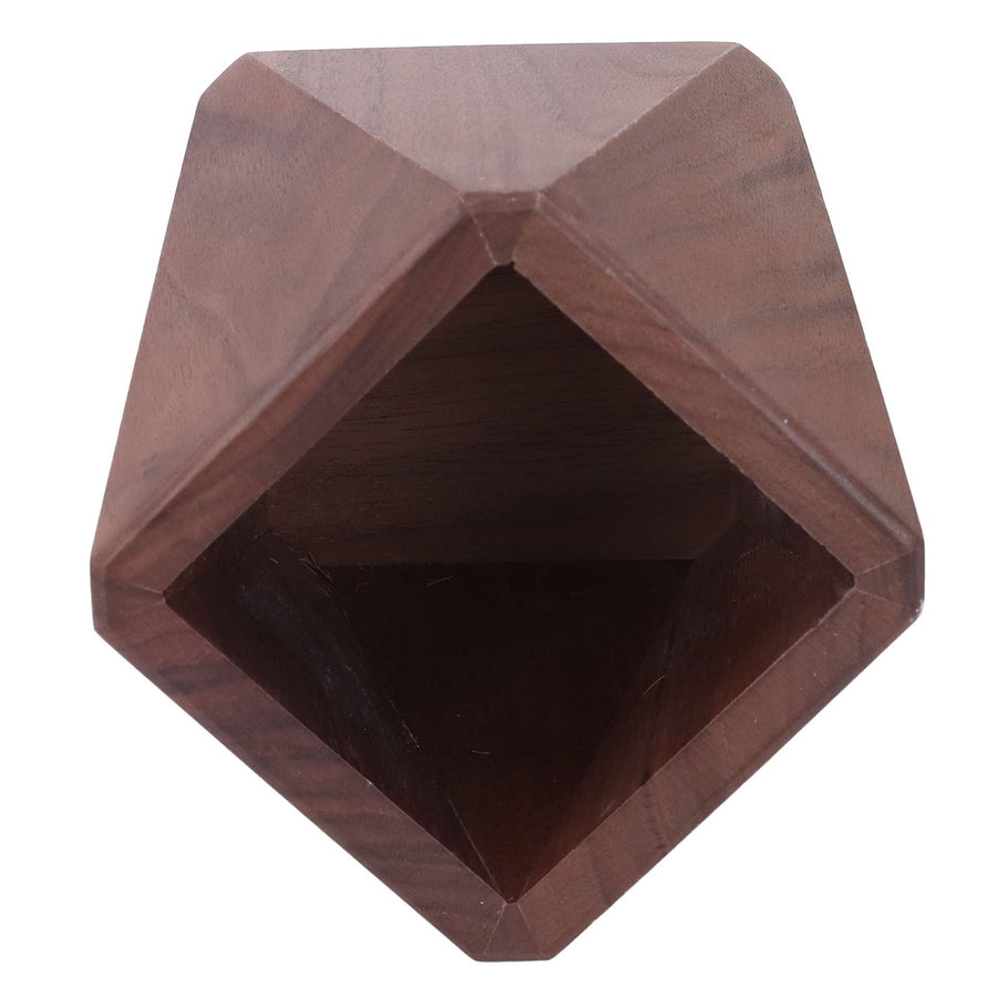 Black Walnut Wood Pen Holder Hand Made Exquisite Wood Pencil Holder Space Saving Multifunctional Pen Holder Cup for Office
