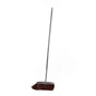 Broom Stainless Steel Long Handle Floor Cleaning Sweeping Broom for Home Kitchen Room Office Red Single Broom Red