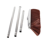 Broom Stainless Steel Long Handle Floor Cleaning Sweeping Broom for Home Kitchen Room Office Red Single Broom Red