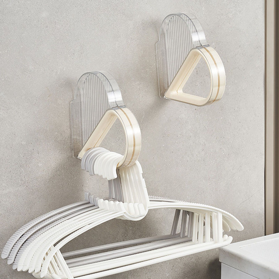 Hanger Organizer Wall Mounted Stacker Clothes Hanger Holder Rack for Closet Laundry Room Toilet