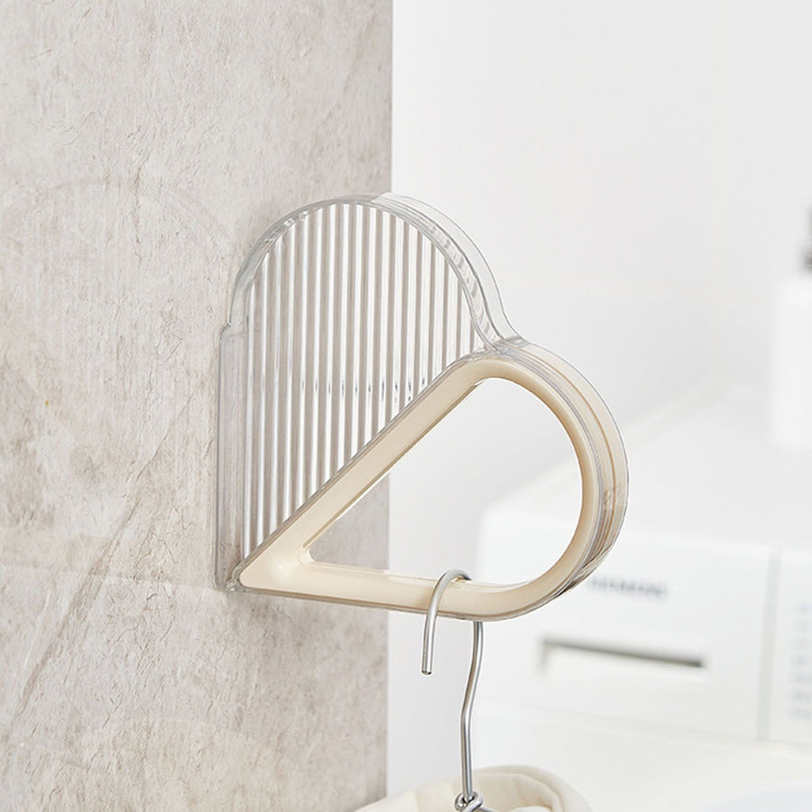 Hanger Organizer Wall Mounted Stacker Clothes Hanger Holder Rack for Closet Laundry Room Toilet