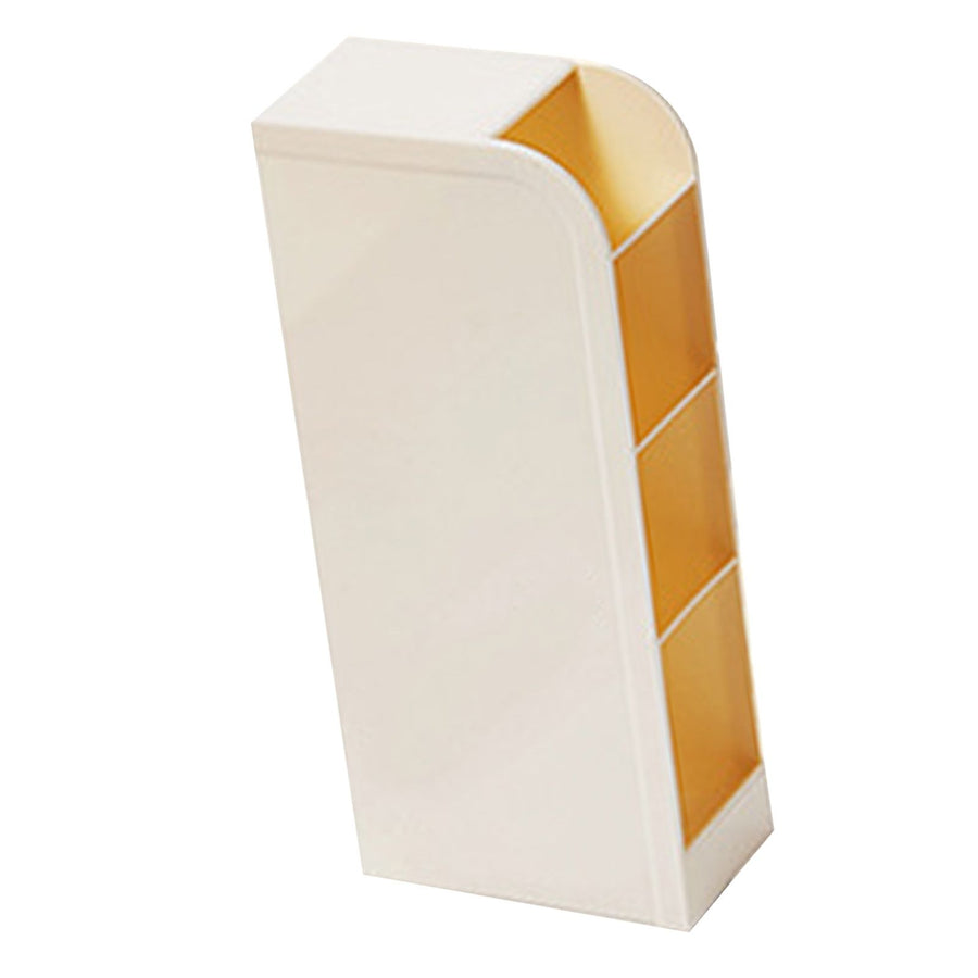 Pen Holder Plastic Inclined Large Capacity Multifunctional Pen Organizer for Desktop Stationery Cosmetics