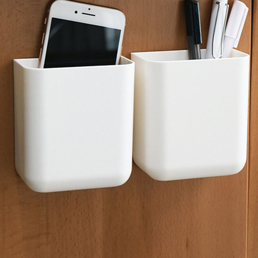 Wall Remote Control Storage Box Plastic Waterproof Easy Access Space Saving for Home Bedroom