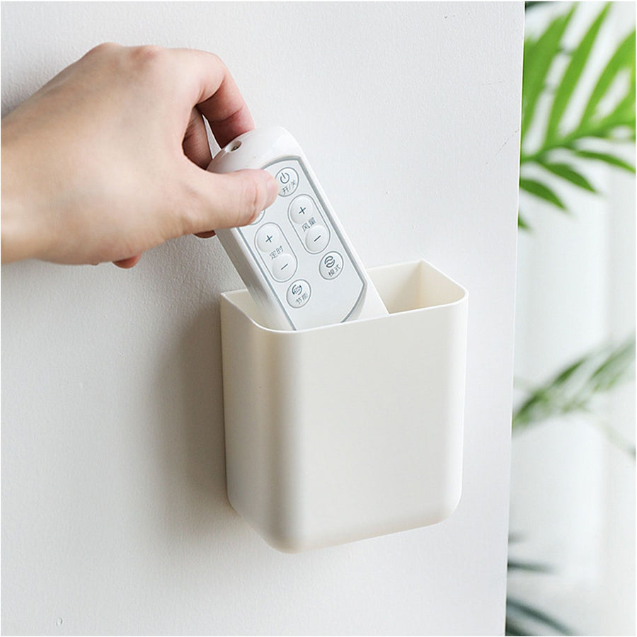 Wall Remote Control Storage Box Plastic Waterproof Easy Access Space Saving for Home Bedroom