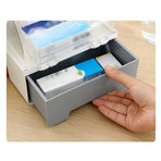 Medicine Storage Box PP AS Ambulance Shaped Portable Aid Kit Container Emergency Medicine Organizer with Handle for Home