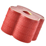 PU Leather Three Layer Tray Dust Prevention Nut Candy Container Snack Organizer with Lid for Snacks Nuts Sweets