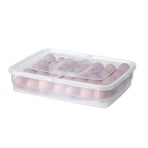 Portable Egg Storage Box 34 Grids Plastic Egg Storage Carrier with Handle for Kitchen Refrigerator Outdoor