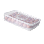Portable Egg Storage Box 34 Grids Plastic Egg Storage Carrier with Handle for Kitchen Refrigerator Outdoor