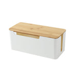 Router Organizer Box Power Strip Arrangement Shielding WiFi Router Cord Holder Storage Box for Household Single Layer
