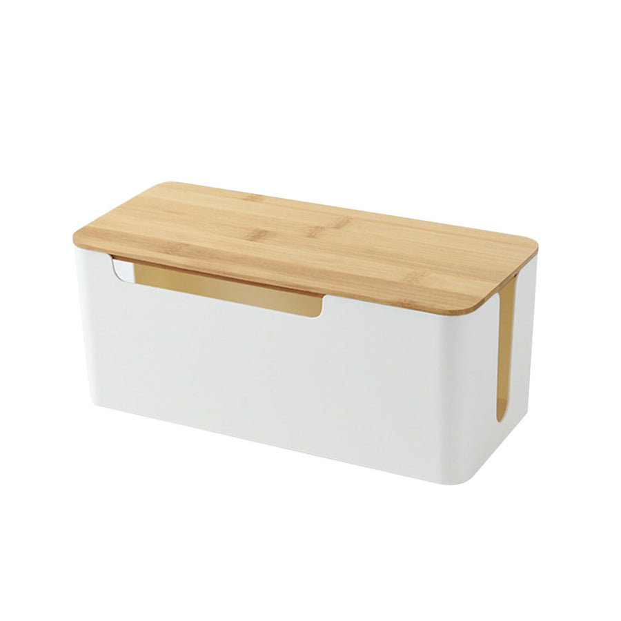 Router Organizer Box Power Strip Arrangement Shielding WiFi Router Cord Holder Storage Box for Household Single Layer