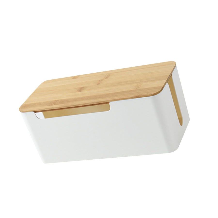 Router Organizer Box Power Strip Arrangement Shielding WiFi Router Cord Holder Storage Box for Household Single Layer