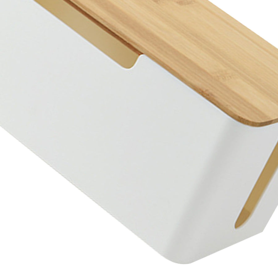 Router Organizer Box Power Strip Arrangement Shielding WiFi Router Cord Holder Storage Box for Household Single Layer
