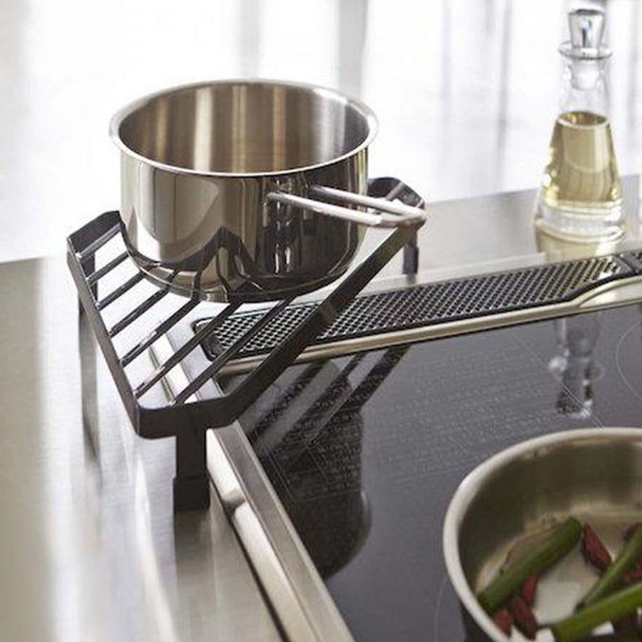 Triangular Counter Shelf Countertop Organizer Metal Iron Multifunction Corner Countertop Shelf Drying Rack for Kitchen Bathroom