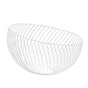 Fruit Basket Rustproof Iron Desktop Storage Basket Round Large Capacity Metal Wire Sundry Organizer Basket for Desserts Snacks
