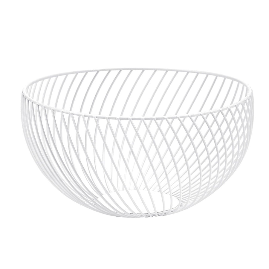 Fruit Basket Rustproof Iron Desktop Storage Basket Round Large Capacity Metal Wire Sundry Organizer Basket for Desserts Snacks