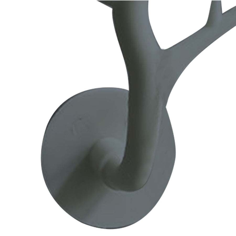 Tree Branch Wall Storage Hook Thickened PP High Load Bearing Wall Mounted Simulation Tree Branch Hanger for Jewelry Bags Gray