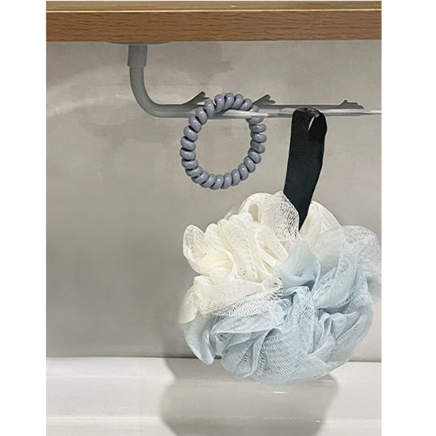 Tree Branch Wall Storage Hook Thickened PP High Load Bearing Wall Mounted Simulation Tree Branch Hanger for Jewelry Bags Gray