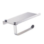 Toilet Paper Holder No Drilling Wall Mount Bathroom Paper Holder with Phone Shelf for Home Hotel 304 Stainless Steel Mirror Surface