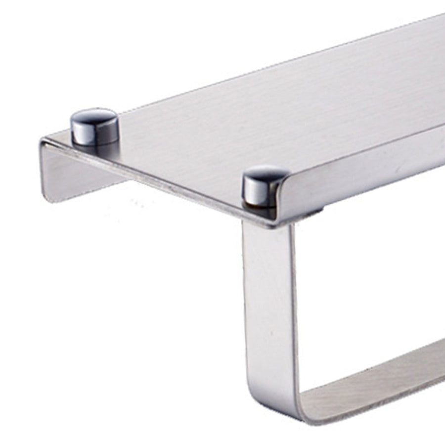 Toilet Paper Holder No Drilling Wall Mount Bathroom Paper Holder with Phone Shelf for Home Hotel 304 Stainless Steel Mirror Surface