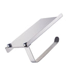 Toilet Paper Holder No Drilling Wall Mount Bathroom Paper Holder with Phone Shelf for Home Hotel 304 Stainless Steel Mirror Surface