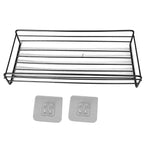Bathroom Strorage Shelves Space Saving Punch Free Wall Mounted Multifunctional Iron Shower Shelf for Household