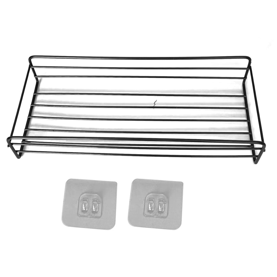 Bathroom Strorage Shelves Space Saving Punch Free Wall Mounted Multifunctional Iron Shower Shelf for Household
