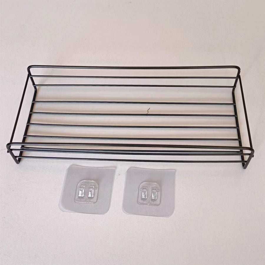 Bathroom Strorage Shelves Space Saving Punch Free Wall Mounted Multifunctional Iron Shower Shelf for Household