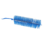 Fan Dusting Brush Household Long Handle Dusting Brush Bendable Multipurpose Fan Cleaning Brush Blue