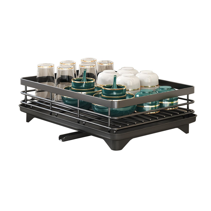 Kitchen Dish Rack Carbon Steel Kitchen Drying Rack Single Layer